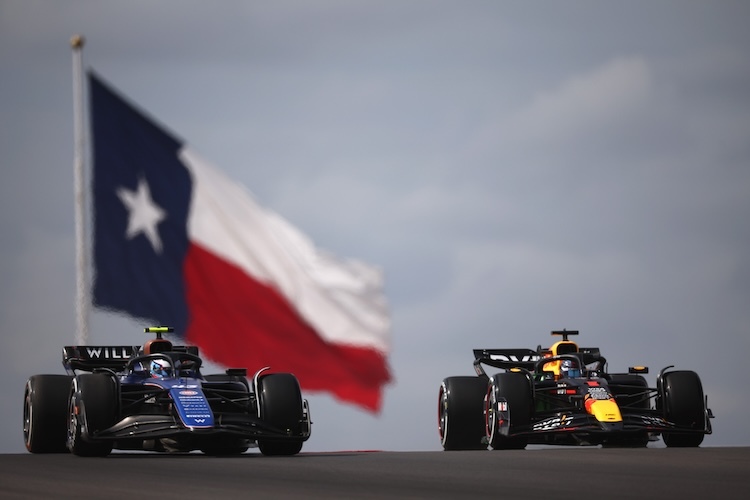 Max Verstappen (rechts) ist in Texas Drittschnellster