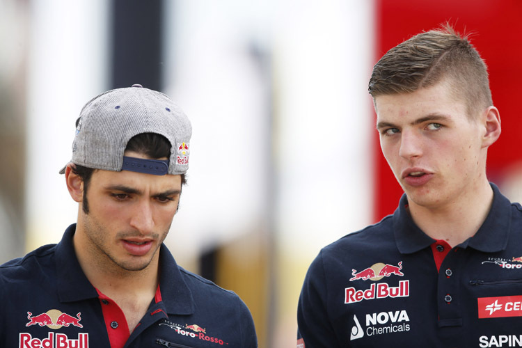 Die Toro Rosso-Rookies Carlos Sainz und Max Verstappen ernten viel Lob von ihrem Teamchef Franz Tost