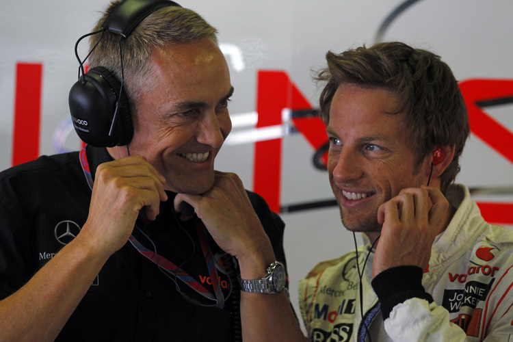 Martin Whitmarsh und Jenson Button