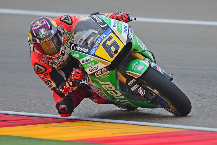 Stefan Bradl im nassen Warm-up