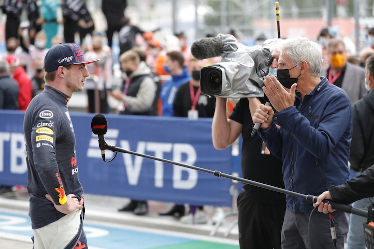 Max Verstappen und Damon Hill