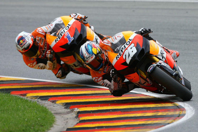 Daniel Pedrosa (26) liegt in der WM vor Casey Stoner (1)