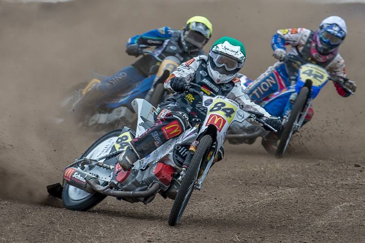 Abgesagt für die Team-WM: Martin Smolinski (84), Stephan Katt (42) und Bernd Diener (8), hier beim GP in Eenrum