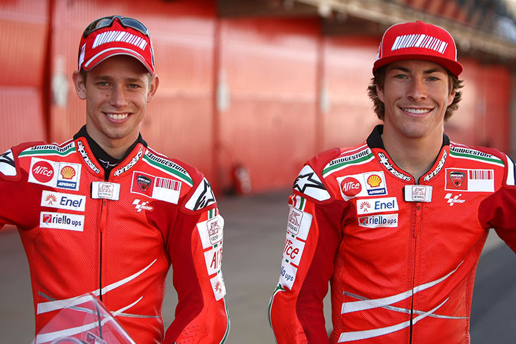 Casey Stoner und Nicky Hayden waren 2009 und 2010 Teamkollegen bei Ducati