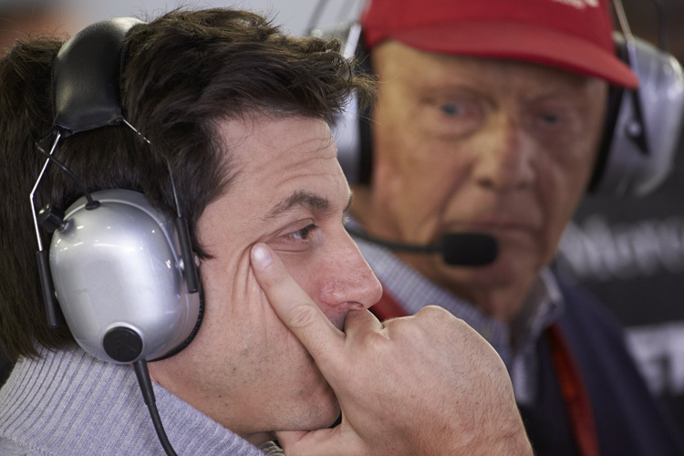 Toto Wolff und Niki Lauda