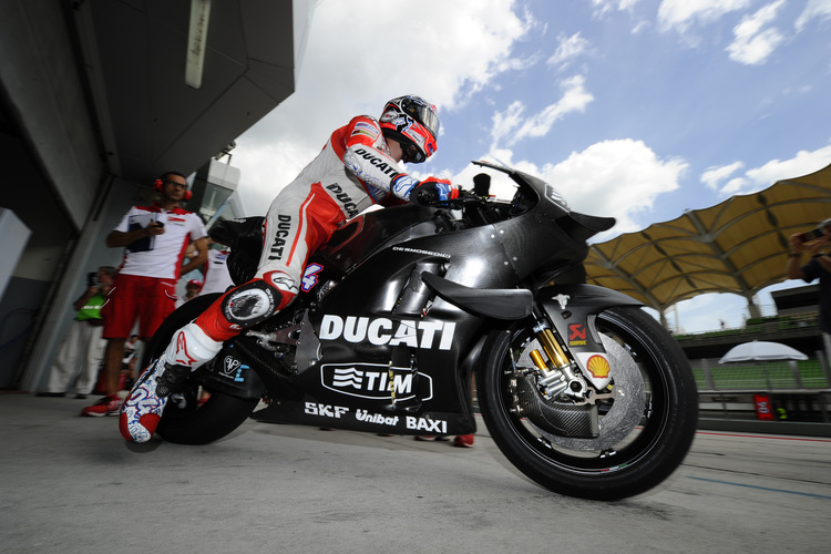 Andrea Dovizioso auf der 2016-Ducati 