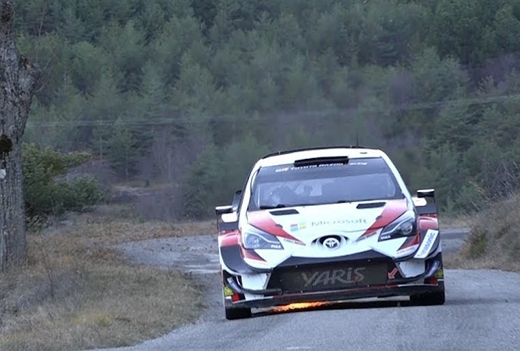 Ott Tänak beim Test für die Rallye Monte Carlo