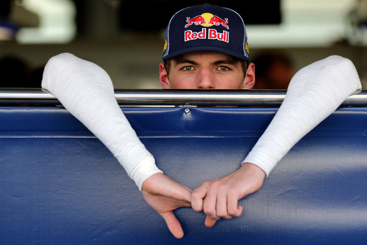 Zuhause darf Max Verstappen noch nicht alleine ans Steuer