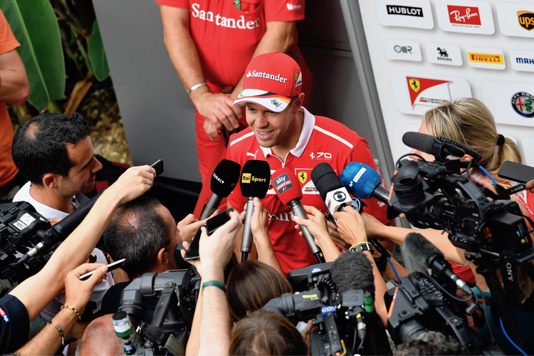 Sebastian Vettel und Co. kamen 2017 im Fernsehen und im Netz gut an