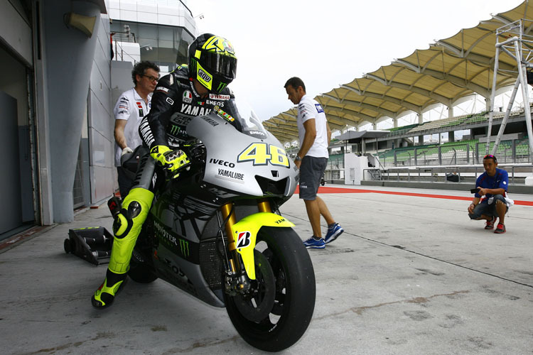 Valentino Rossi vor dem letzten Run