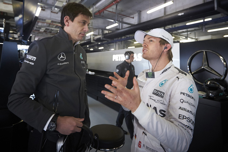 Toto Wolff und Nico Rosberg