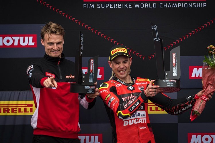 Chaz Davies und Alvaro Bautista