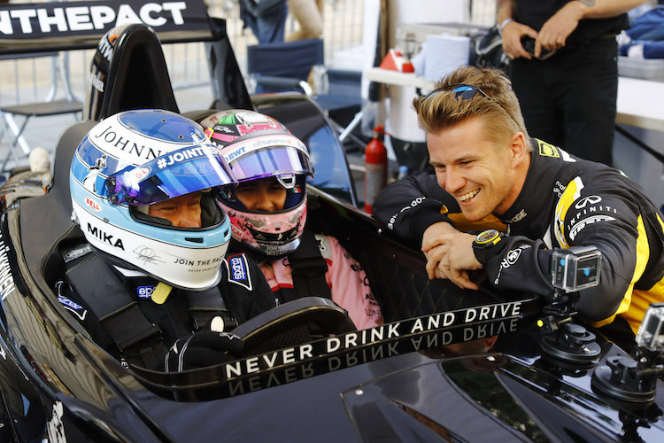 Mika Häkkinen, Sergio Pérez und Nico Hülkenberg