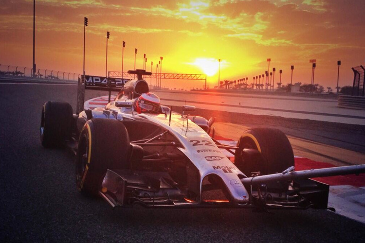 Kevin Magnussen beim Filmtag von McLaren in Bahrain