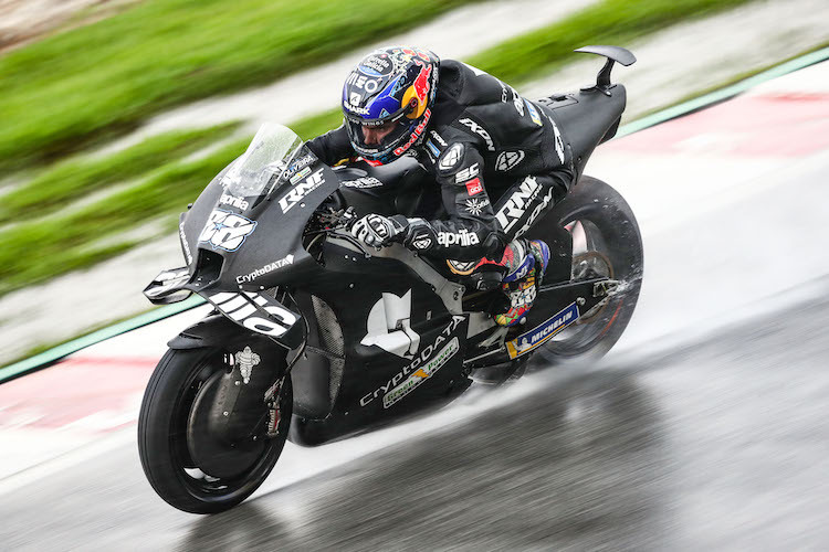 Wird Miguel Oliveira auch auf der Aprilia seine Regenkünste unter Beweis stellen?