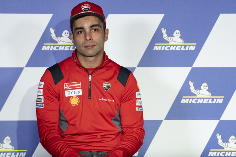 Danilo Petrucci bei der Pressekonferenz in Aragón