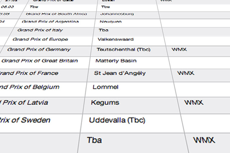 Im Youthstream-Kalender für 2016 erscheinen die WM-Läufe von Teutschenthal und Uddevalla als 'tbc' (to be confirmed)