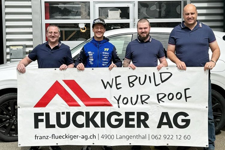 Das Team der Fückinger AG unterstützt ab sofort Dominique Aegerter