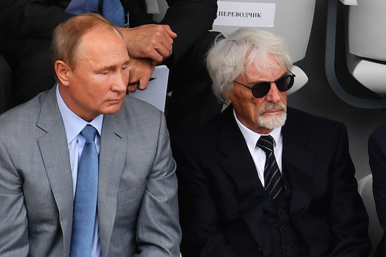 Russland-GP 2018: Putin und Ecclestone auf der Tribüne