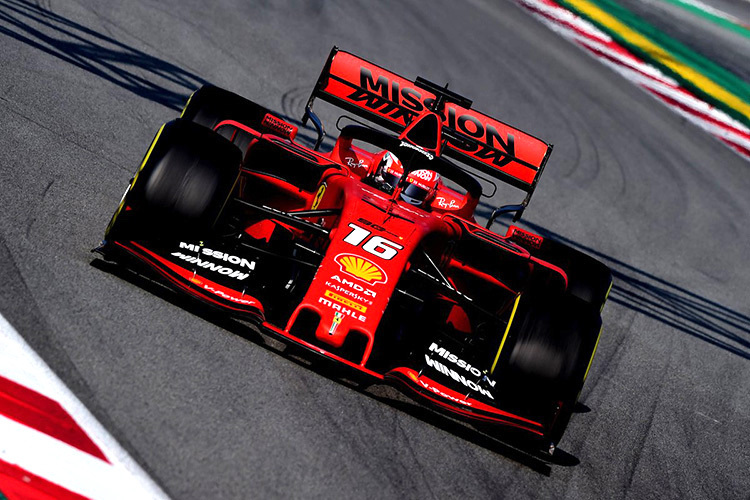 Charles Leclerc im Ferrari