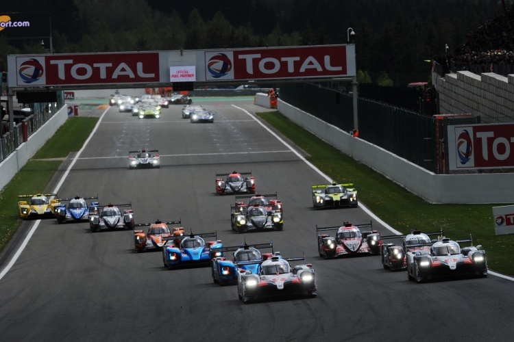 Der Start zu den 6h von Spa-Francorchamps 2019