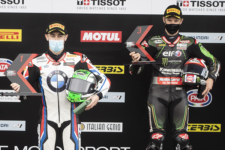 Eugene Laverty (li.) und Jonathan Rea