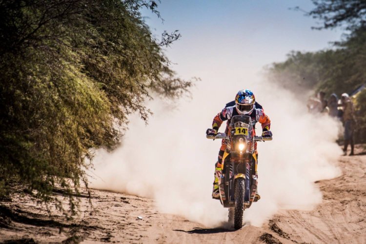 KTM-Pilot Sam Sunderland führt die Dakar 20017 nach der ersten Woche an