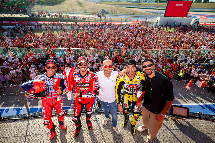 Die Siegerehrung beim Ducati Race of Champions