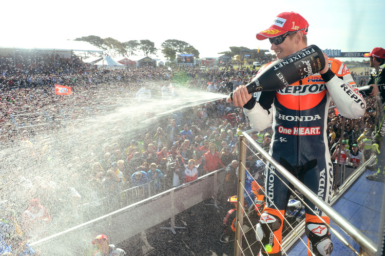 Casey Stoner am 29. Oktober 2012: Sechster Sieg beim Heim-GP in Serie