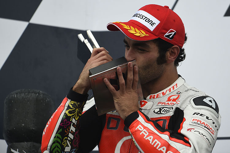 Danilo Petrucci stand in Silverstone erstmals auf dem MotoGP-Podest