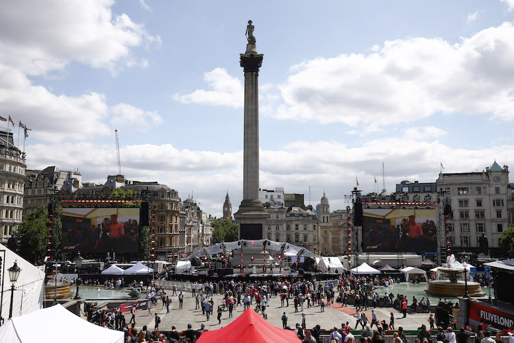 Blick auf den Trafalgar Square