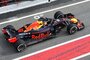 Max Verstappen bei der Testarbeit in Barcelona