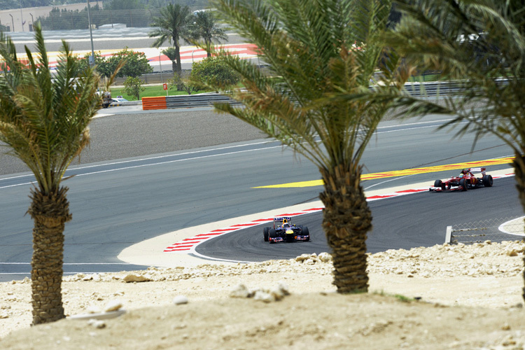 Sebastian Vettel und Fernando Alonso in Bahrain