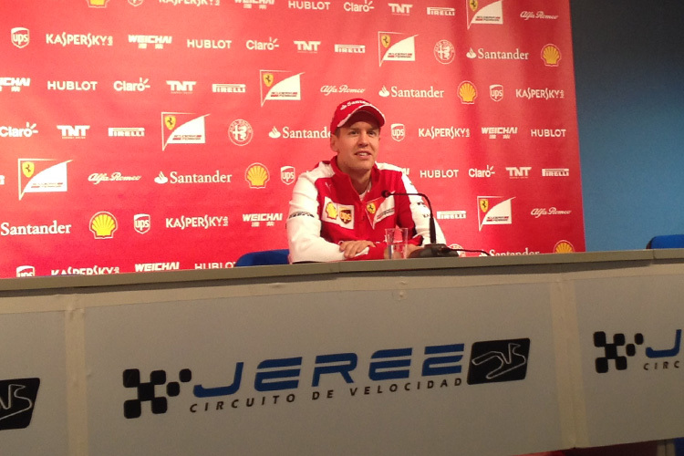 Sebastian Vettel nach seinem ersten Testtag in Jerez