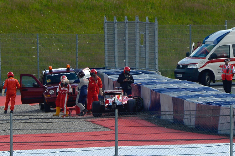 Antonio Fuoco hat seinen Ferrari geschrottet