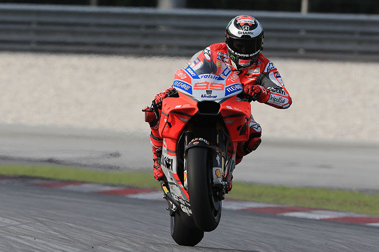 Jorge Lorenzo auf der Ducati