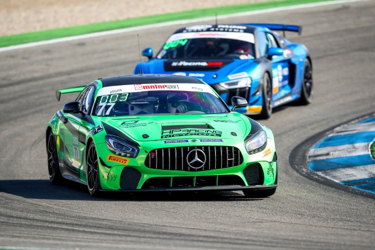 Gewinnt am Samstag in Hockenheim: Der Mercedes-AMG GT4 von HP Racing