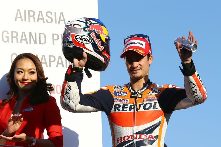 Feierte in Japan etwas verhalten: Dani Pedrosa nach Platz 3