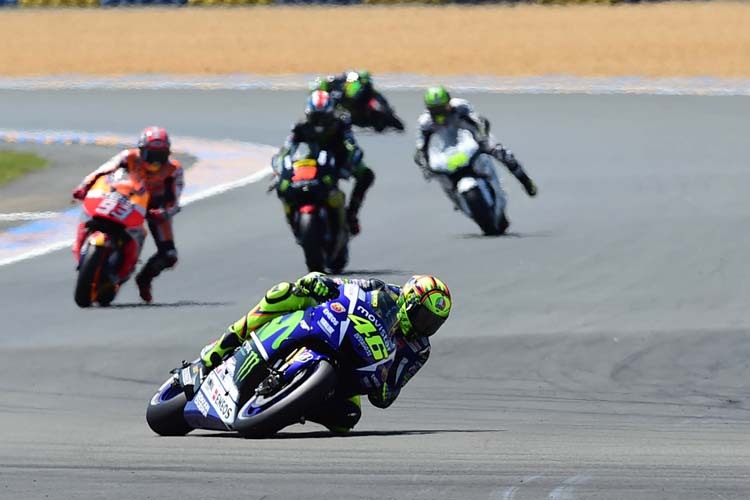 Le Mans: Valentino Rossi bereits vor Marc Márquez