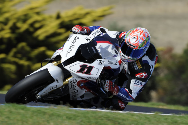 Troy Corser beim ersten Testtag in Phillip Island