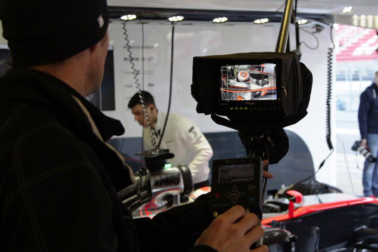 Jenson Button beim Filmtag von McLaren-Honda