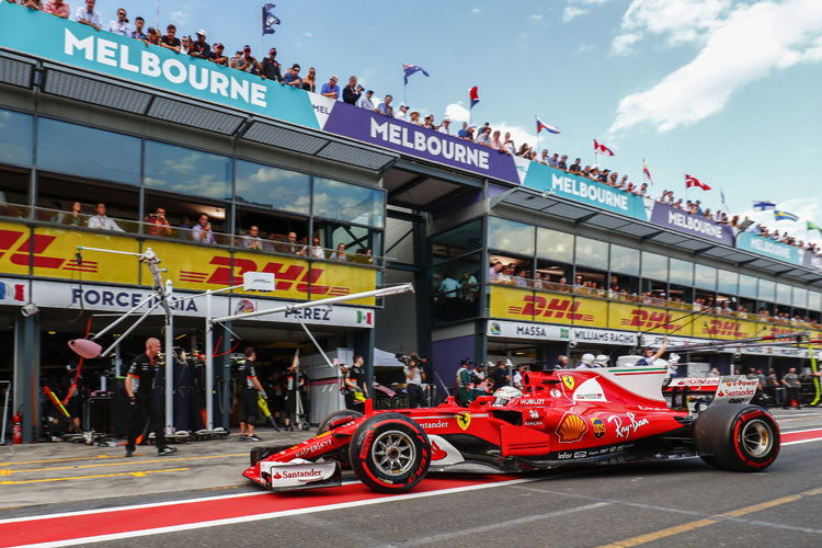 Sebastian Vettel im Ferrari