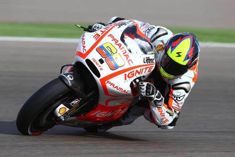 In Aragon lieferte Hernandez ein ordentliches Debüt auf der Ducati GP13 ab