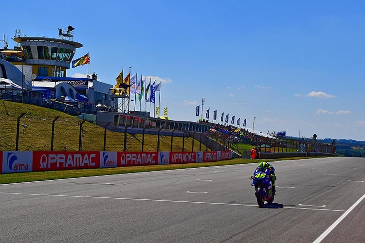 Valentino Rossi auf dem Sachsenring