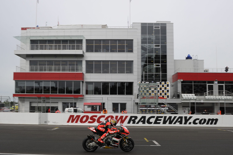 Max Biaggi bei der Premiere in Russland