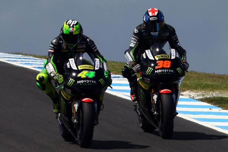 Pol Espargaro (44) und Bradley Smith (38) – Yamaha Tech3