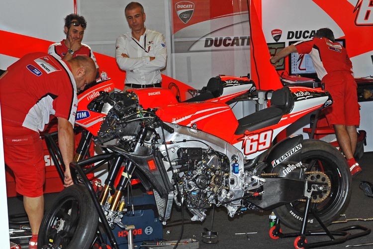 Die letztjährige Ducati von Nicky Hayden: Auch ihre Nachfolgerin ist kein Sieger-Motorrad