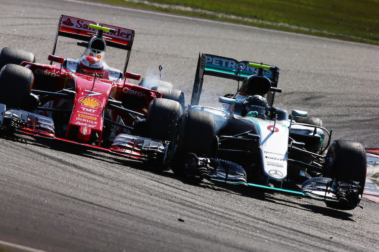Kimi Räikkönen gegen Nico Rosberg in Malaysia