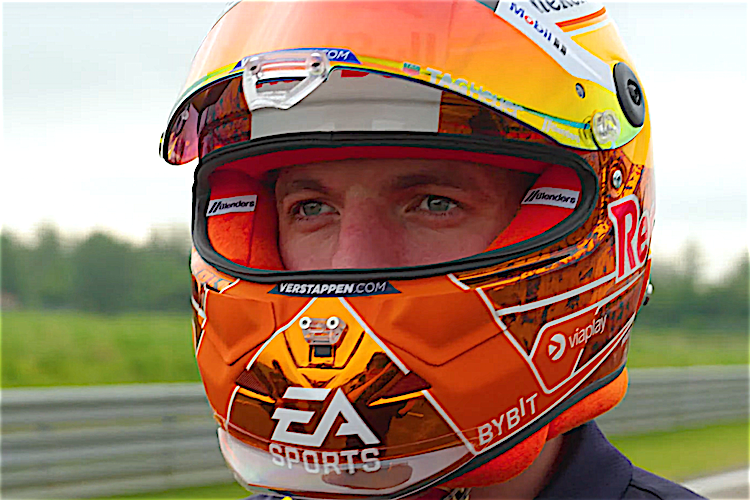 Der neue Helm von Max Verstappen