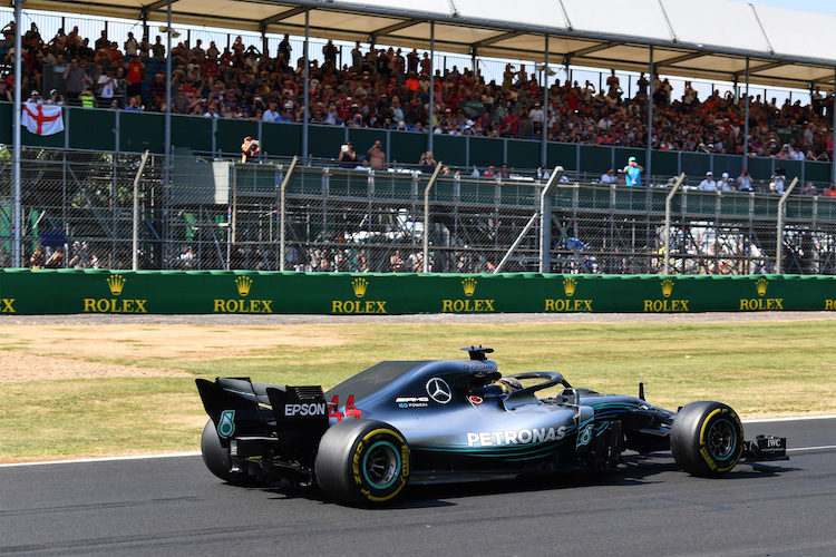 Lewis Hamilton war im dritten freien Training in Silverstone der Schnellste